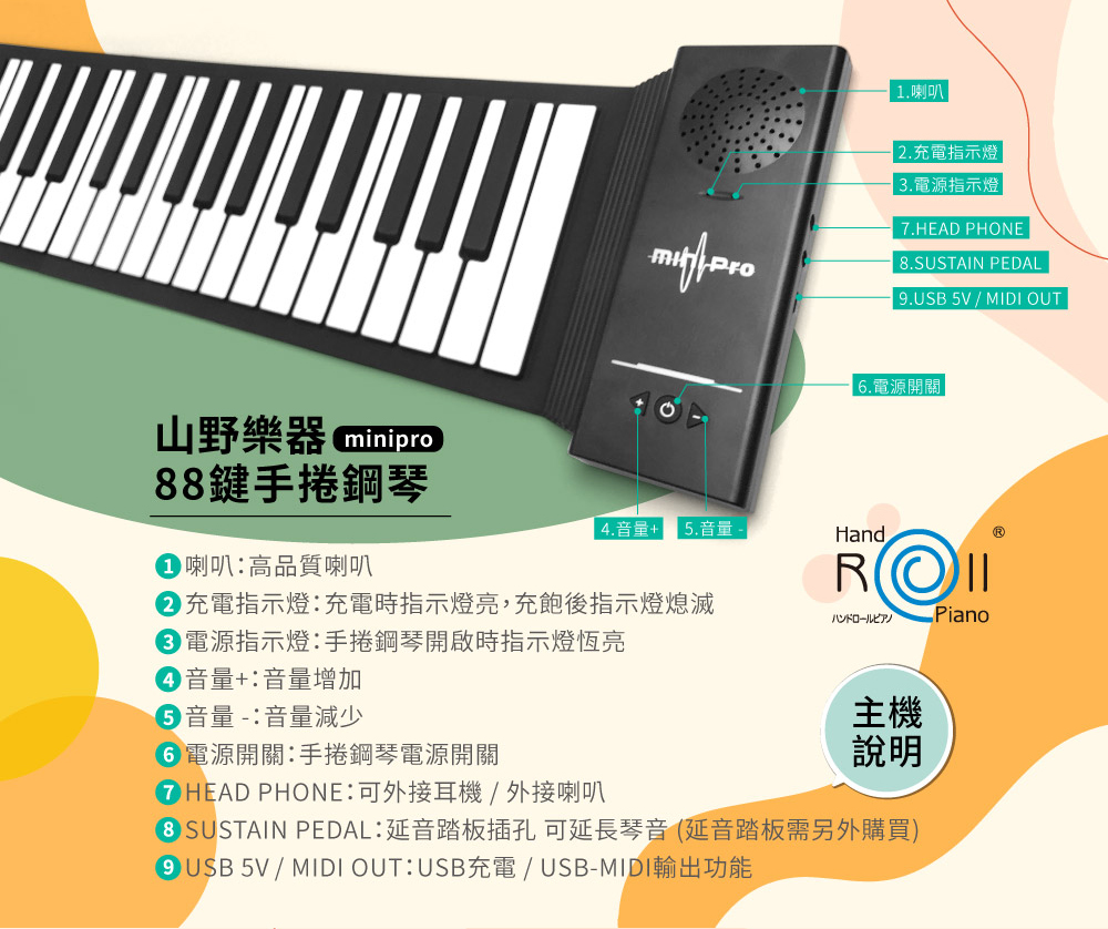 手捲鋼琴主機